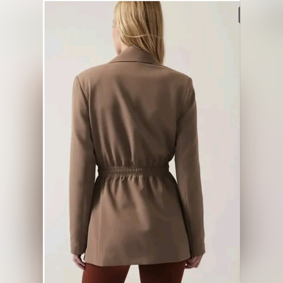 Athleta Endless Primatwill Blazer Jacket Women's  Military Green $179 NWOT - Picture 2 of 10